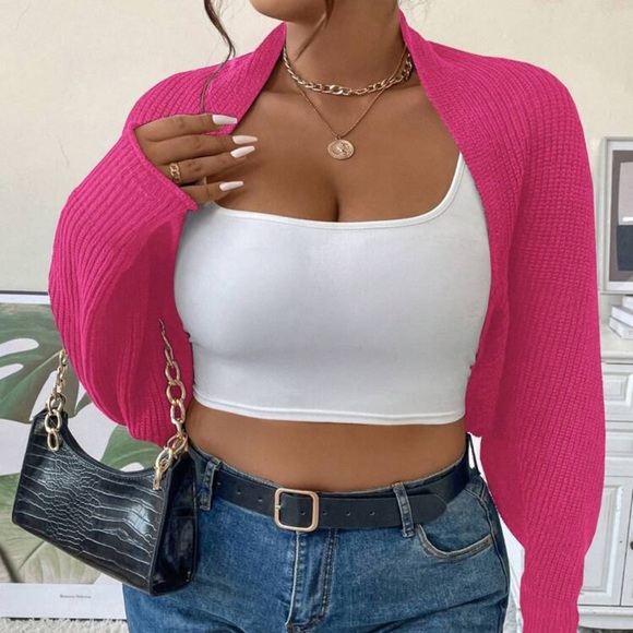 Cropped Shrug Sweater - Picture 4 of 5